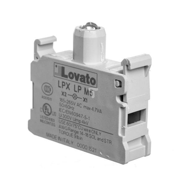 Oprawka z LED żółta 185-265V AC LPXLPM5