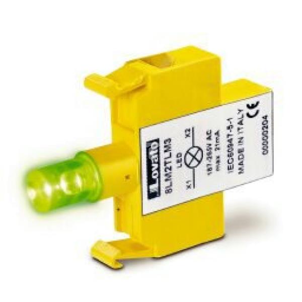 Oprawka z LED niebieska migająca 18-30V AC/DC 8LM2TMB6