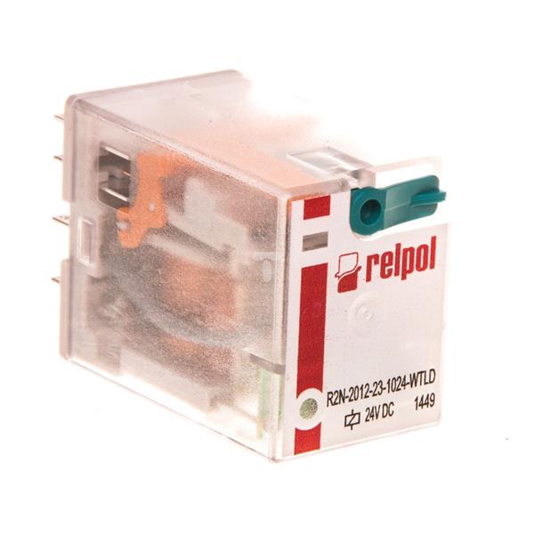 Przekaźnik przemysłowy miniaturowy 2P 24V DC IP40 R2N-2012-23-1024-WTLD 860399