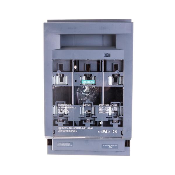 Rozłącznik bezpiecznikowy 3P 250A NH1 3NP1143-1DA10