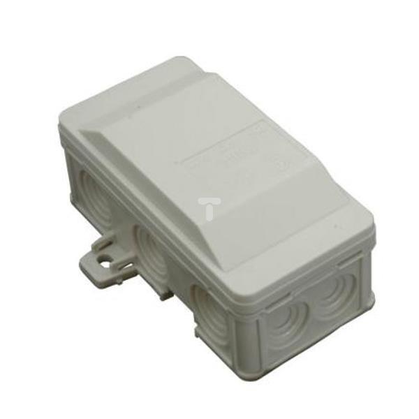 Puszka odgałęźna nadtynkowa 10-torowa 90x45x40mm Klik IP54 szara 6410-10