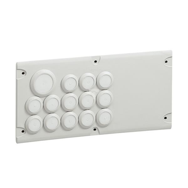 Płyta przepustowa kablowa 13 wejść 293x139mm IP55 Atantic 036495