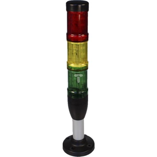 Kolumna sygnalizacyjna 24V AC/DC światło stałe czerwona/żółta/zielona SL4-100-L-RYG-24LED 171296
