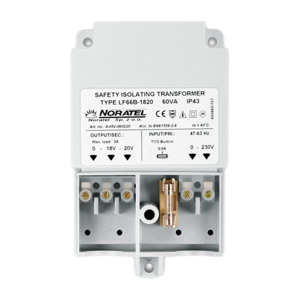 Transformator 60VA 230V/20V AC do obudowy OPU3P/ OPU4P TR60VA