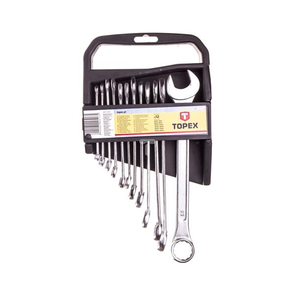 Klucze płasko-oczkowe 6-22mm (zestaw 12 szt.) 35D375