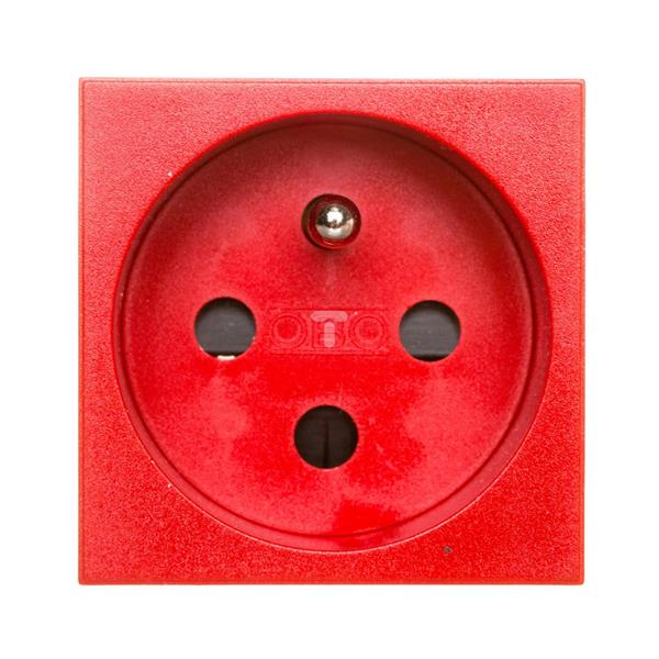 Gniazdo zasilające M45 pojedyncze z/u 16A czerwone STD-F0K SRO1 6120312