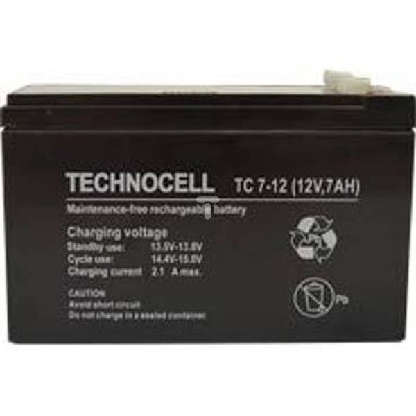 Akumulator AGM 12V 7Ah Technocell 7TC