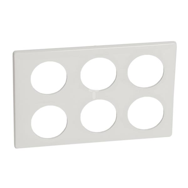 CELIANE Ramka sześciokrotna (2x3moduły) biała 068609
