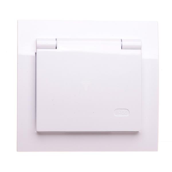 KIER Gniazdo bryzgoszczelne z/u IP-44 białe GPH-1WZ/00/w  
