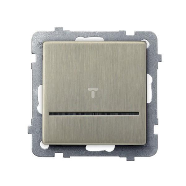 SONATA Łącznik kontrolny z podświetleniem nowe srebro ŁP-12RMS/m/44