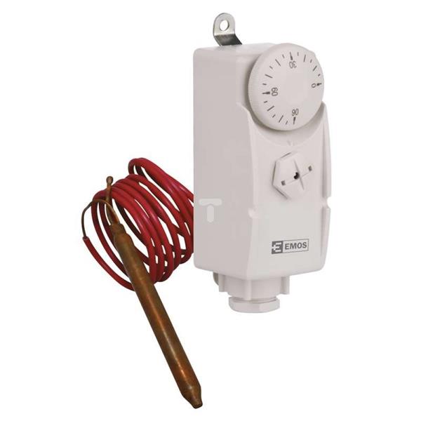 Termostat T80F z czujnikiem 0-90 stopni C 16A 230V biały P5682