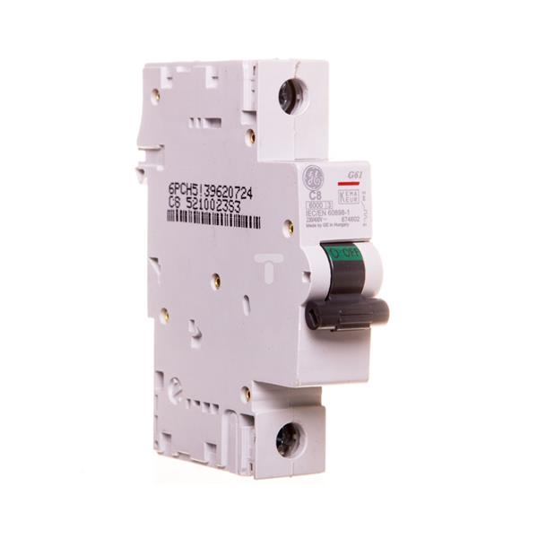Wyłącznik nadprądowy 1P C 8A 6kA AC G61C08 674602