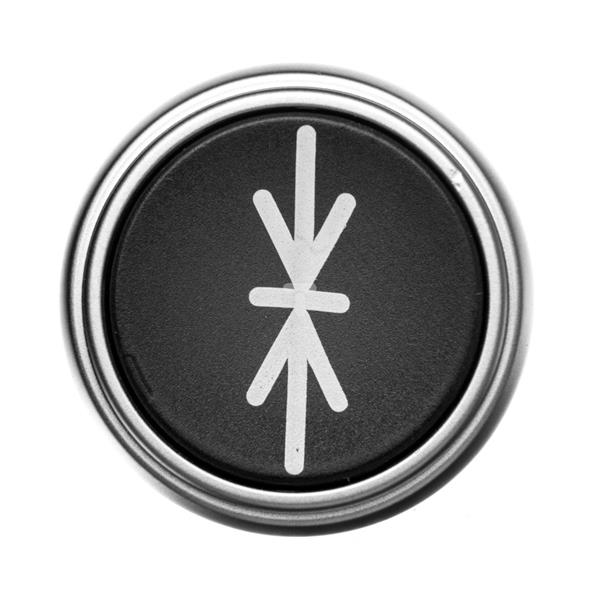 Napęd przycisku 22mm czarny z samopowrotem bez adaptera symbol ->II