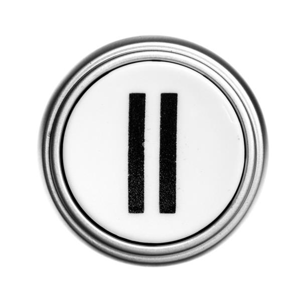  Napęd przycisku 22mm biały z samopowrotem bez adaptera symbol /II/ LPCB1128