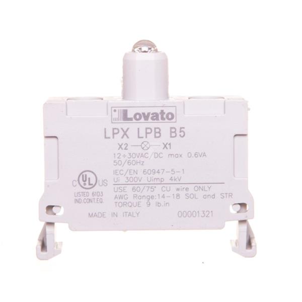 Oprawka z LED żółta 12-30V AC/DC światło ciągłe LPXLPBB5