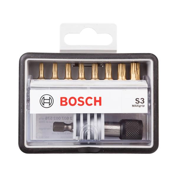 Zestaw końcówek wkręcających ROBUST SET S3 (TORX) MAXGRIP 9PC 2607002576 /9szt./