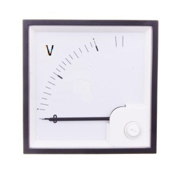 Woltomierz analogowy tablicowy 500V klasa 1,5 72x72mm EQ72 004805351