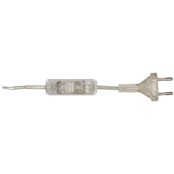 Sznur przyłączeniowy z wyłącznikiem SP/W-190cm bezbarwny SP/W-190/2X0,5/-BZB YNS10000498