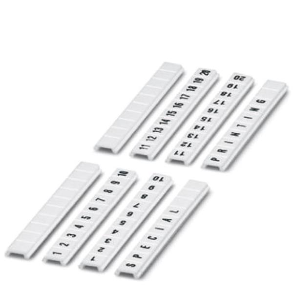 Taśma oznaczników złączek /1-10/ ponacinana biała BF 5 CUS opis 1-10 0808671:0001 /10szt./