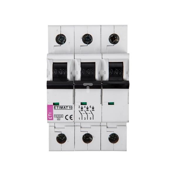 Wyłącznik nadprądowy 3P D 40A 10kA AC ETIMAT10 002155720