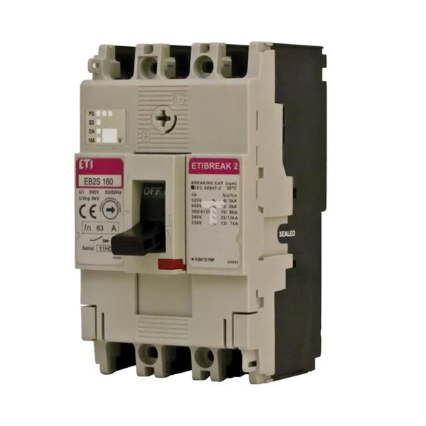 Wyłącznik mocy 3P 100A 16kA /bez regulacji/ EB2S 160/3LF 004671809