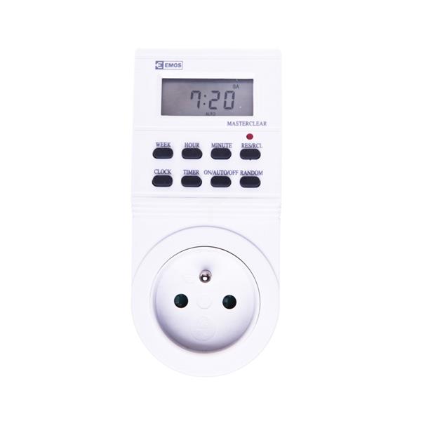 Programator czasowy elektroniczny (gniazdo) 16A 2P+Z tygodniowy TS-EF1 1907110010 P5501