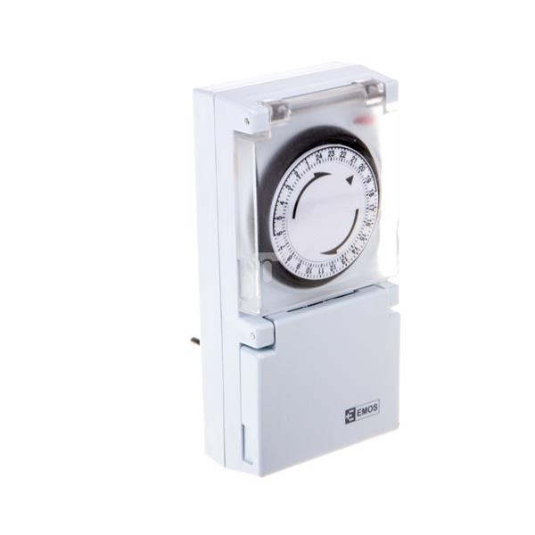 Programator czasowy mechaniczny (gniazdo) 16A 2P+Z dobowy IP44 EMT400F 1907010050 P5505
