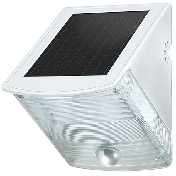 Oprawa solarna ścienna LED SOL 04 plus IP44 z czujnikiem ruchu 2x0,5W 85lm szaro-biała 1170870