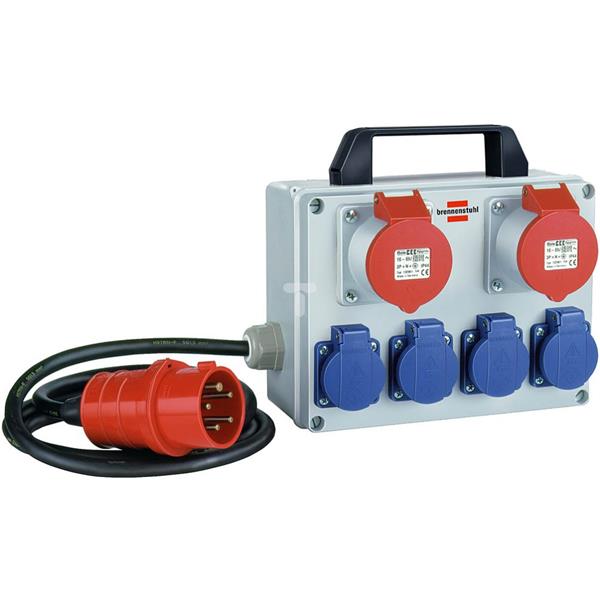 Rozdzielnica budowalana przenośna BKV 2/4 T IP44 2xCEE 400V/16A + 4x230/16A 1153654