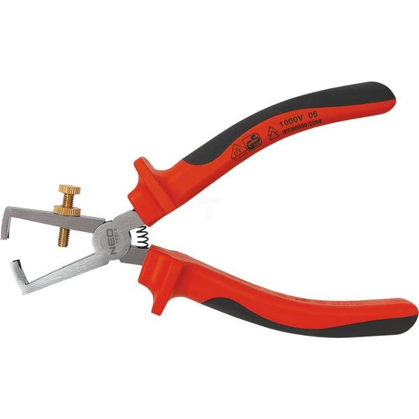Szczypce do zdejmowania izolacji z regulacją 160mm 0,5-5mm 1000V 01-059