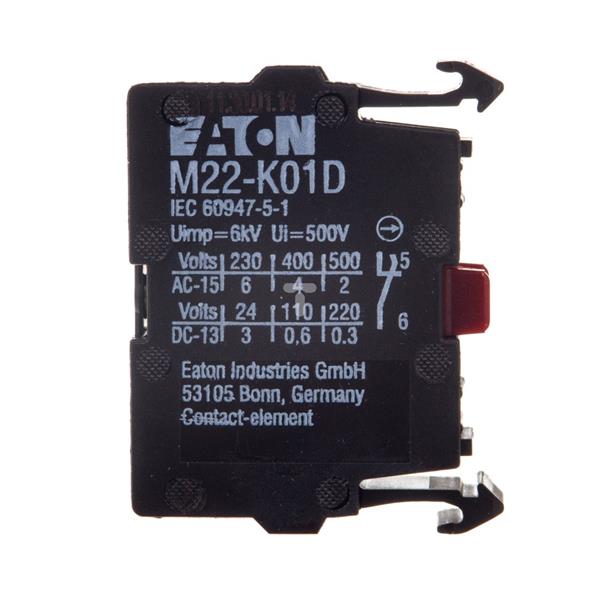 Styk pomocniczy 1Z montaż czołowy M22-K10P 110835