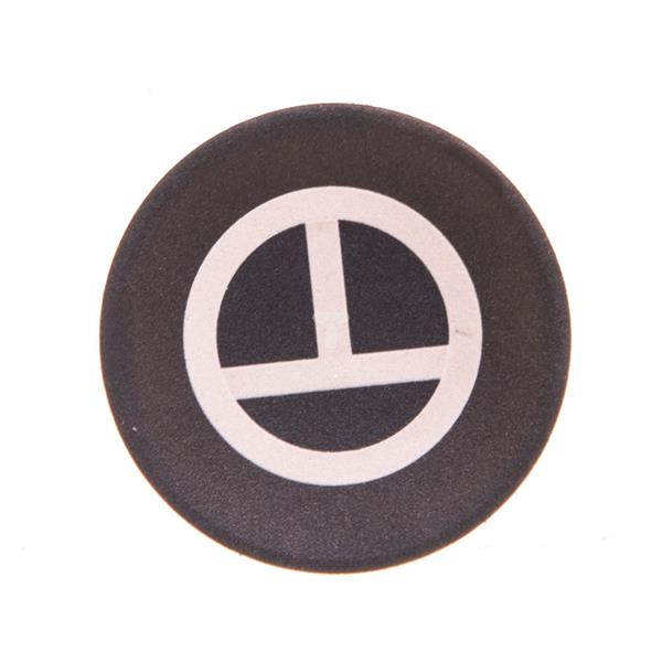 Soczewka przycisku 22mm płaska czarna z symbolem M22-XD-S-X11 218177