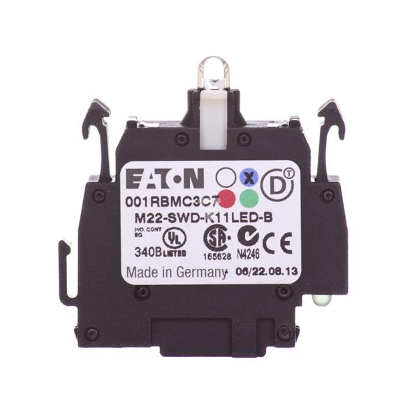 Styk pomocniczy 1Z 1R montaż czołowy dioda niebieska SmartWire-DT M22-SWD-K11LED-B 115973