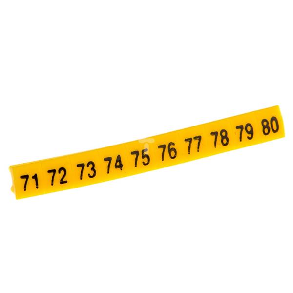 Oznacznik do złączek EZ-5/71-80 żółty R34RR-02050301900 /100szt./