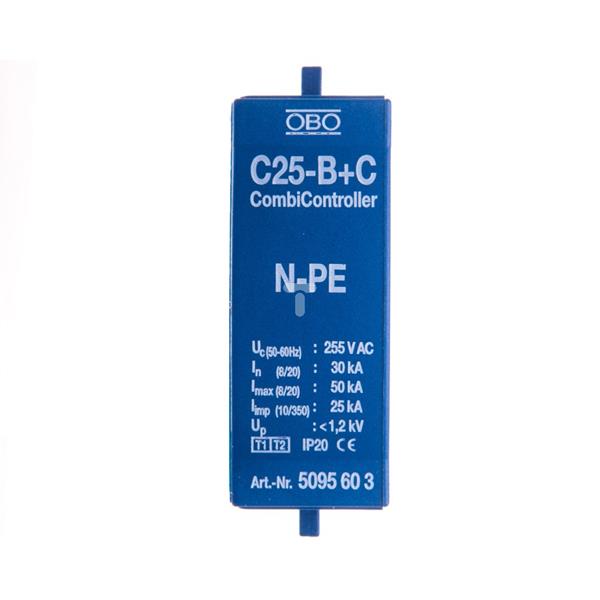 Wkładka iskiernika sumacyjnego C 25-B+C N/PE 30kA 1,2kV C 25-B+C 0 5095603