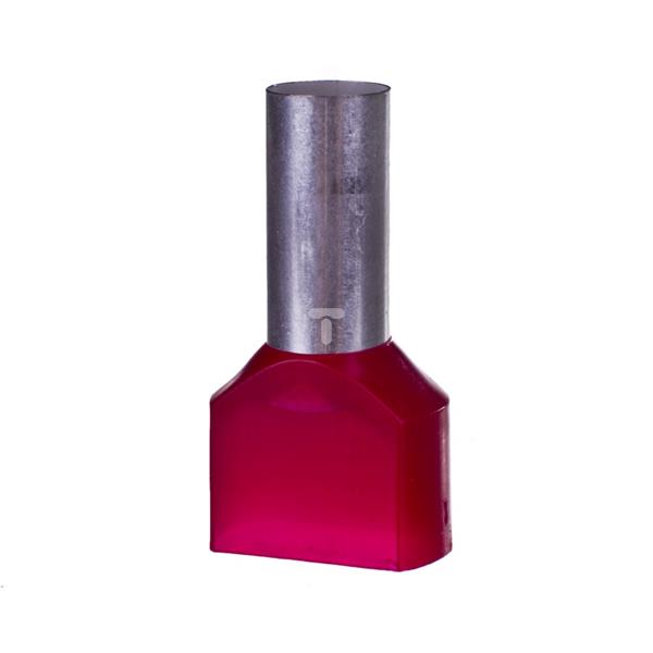 Końcówka tulejkowa izolowana HI 2x10/14 DIN E08KH-02020102701 /100szt./