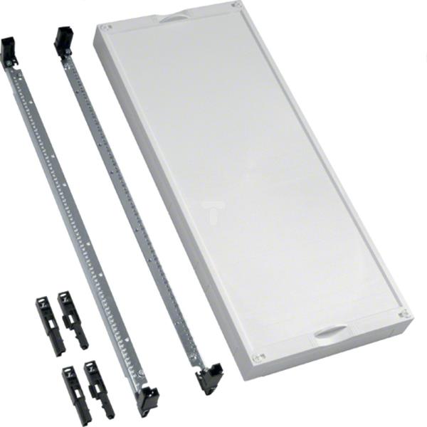 Blok z pokrywą pełna pusty 600x250x125mm Univers N biały UD41F1