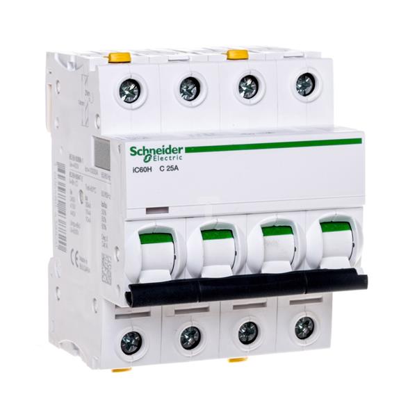 Wyłącznik nadprądowy 4P C 25A 10kA AC iC60H A9F07425