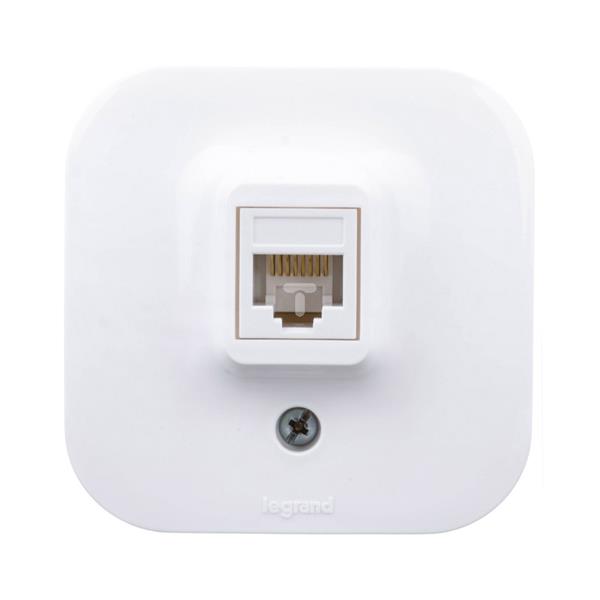 FORIX Gniazdo komputerowe pojedyncze RJ45 kat.5e UTP białe 782424