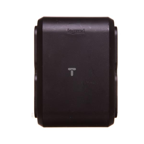 Rozgałęźnik wtyczkowy Euro 4x2P 6A czarny 50651