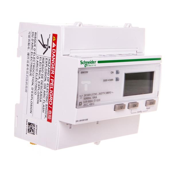 Licznik energii elektrycznej 1/3-fazowy 5A przekładnik 100-277/173-480V kl.0,5S Modbus cyfrowy iEM3250 CT A9MEM3250