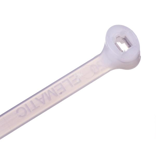 Opaska kablowa 360x4,5 biała 2-LOCK zęby stalowe /100szt./