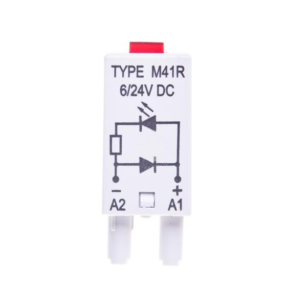 Moduł sygnalizacyjny LD (diody: LED czerwony + D) 6-24V DC M41R szary 854842