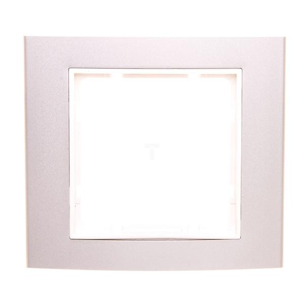 Berker B.3/B.7 Glas Ramka pojedyncza aluminium/śnieżnobiła 10113904