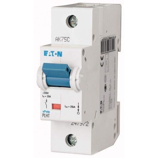 Wyłącznik nadprądowy 1P C 20A 25kA AC PLHT-C20 247981