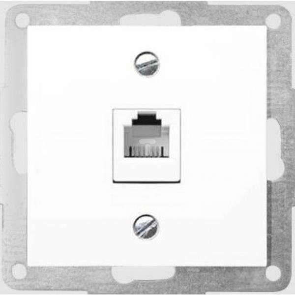 Fiorena Gniazdo komputerowe pojedyncze RJ45 kat. 5e 8-pin UTP kremowe 22015703