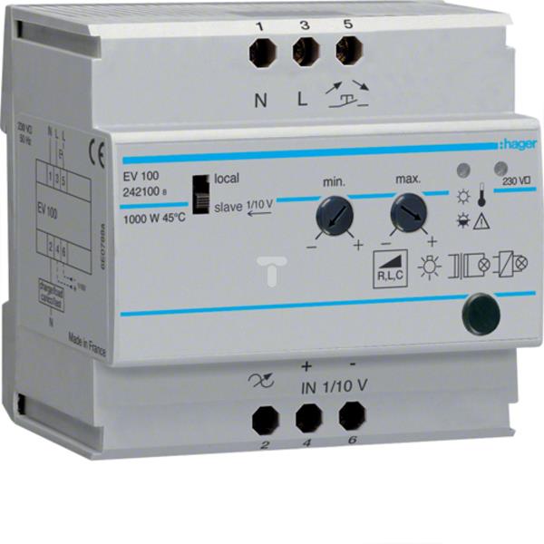 Ściemniacz modułowy uniwersalny zdalny 20-1000W 230V EV100