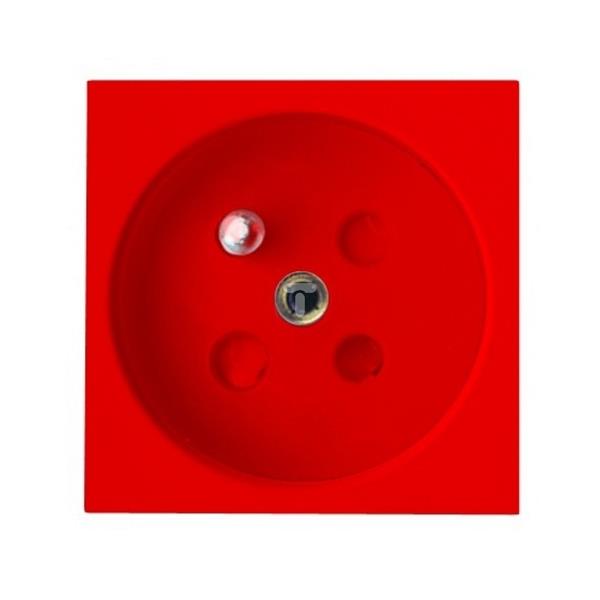 polo.Fiorena Gniazdo pojedyncze z/u DATA z kluczem 16A 230V 45x45mm czerwone 28000202