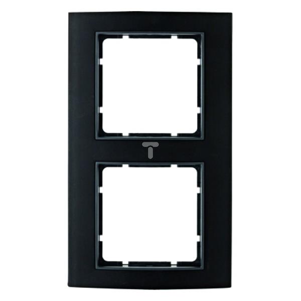 Berker B.3 Ramka podwójna aluminium czarny/antracyt 10123005