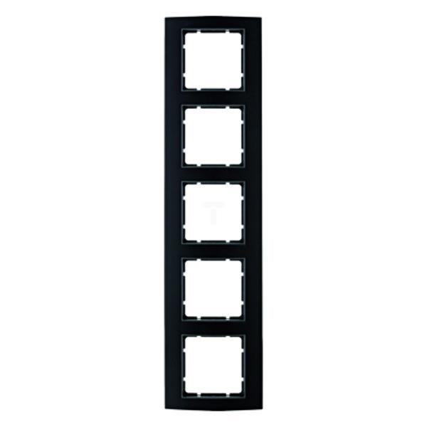Berker B.3 Ramka pięciokrotna aluminium czarny/antracyt 10153005